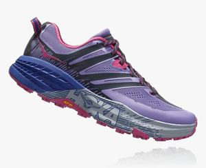 Hoka One One Women's Speedgoat 3 Trail Shoes Purple/Black Canada [HEOPX-5137]